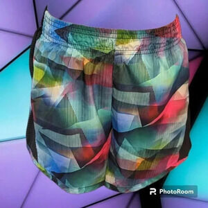 Head Geometric Print Athletic Running Summer Shorts Girls M 10/12